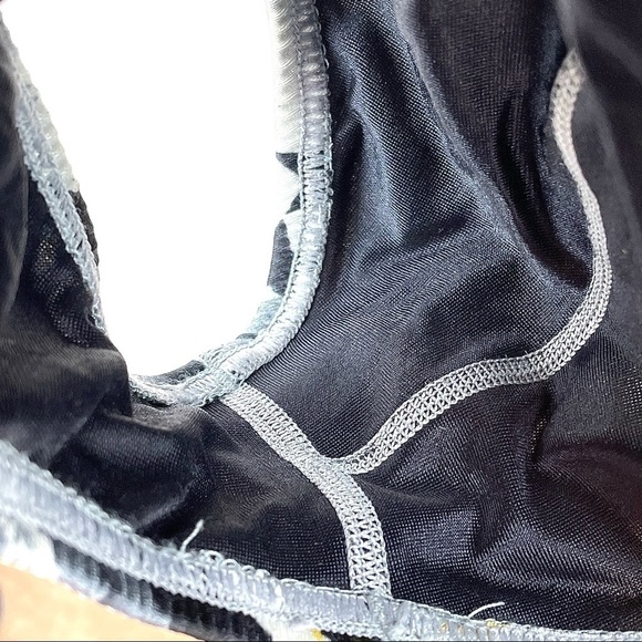 Speedo One Piece Cut Out Criss Cross Back Abstract Print Swimsuit Sz M - Picture 8 of 10